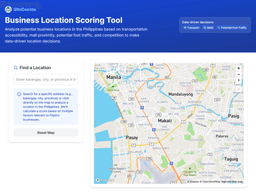 SiteDecide: AI-Powered Location Intelligence for Business Success